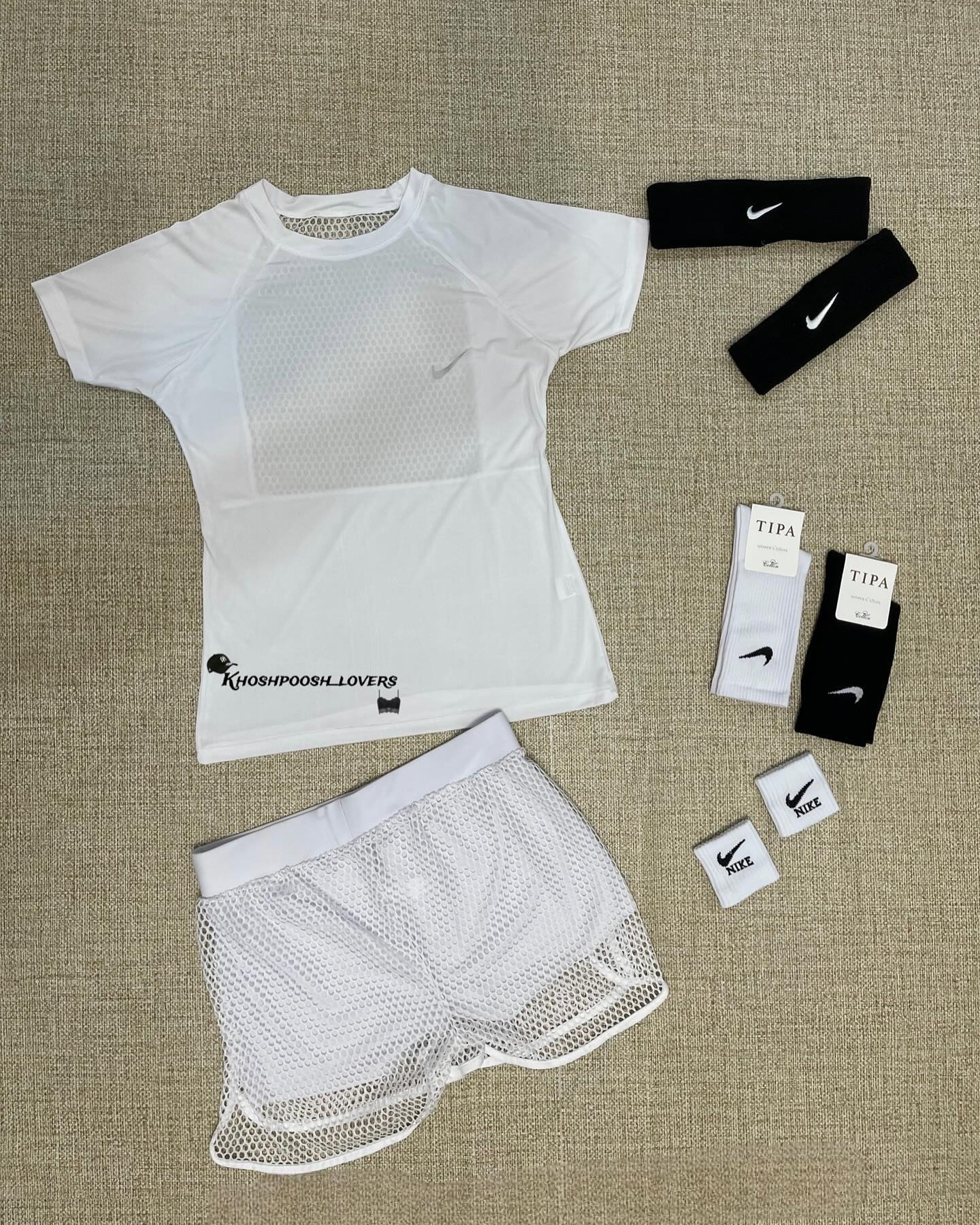 ست تیشرت و شلوارک زنانه مدل Nike کد 0522