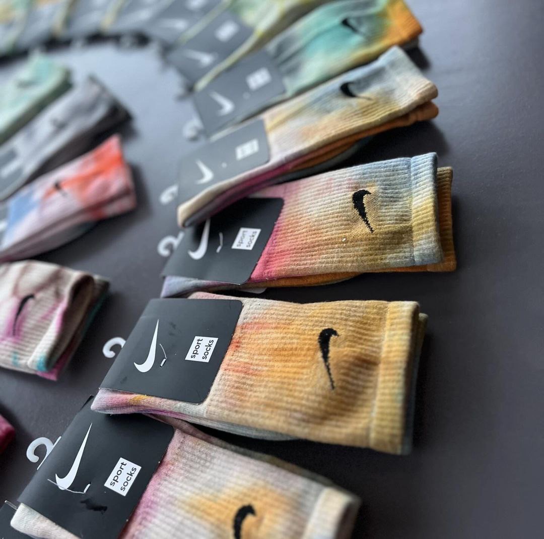 جوراب اسپرت ساقدار مدل ابرنگی Nike کد 0320