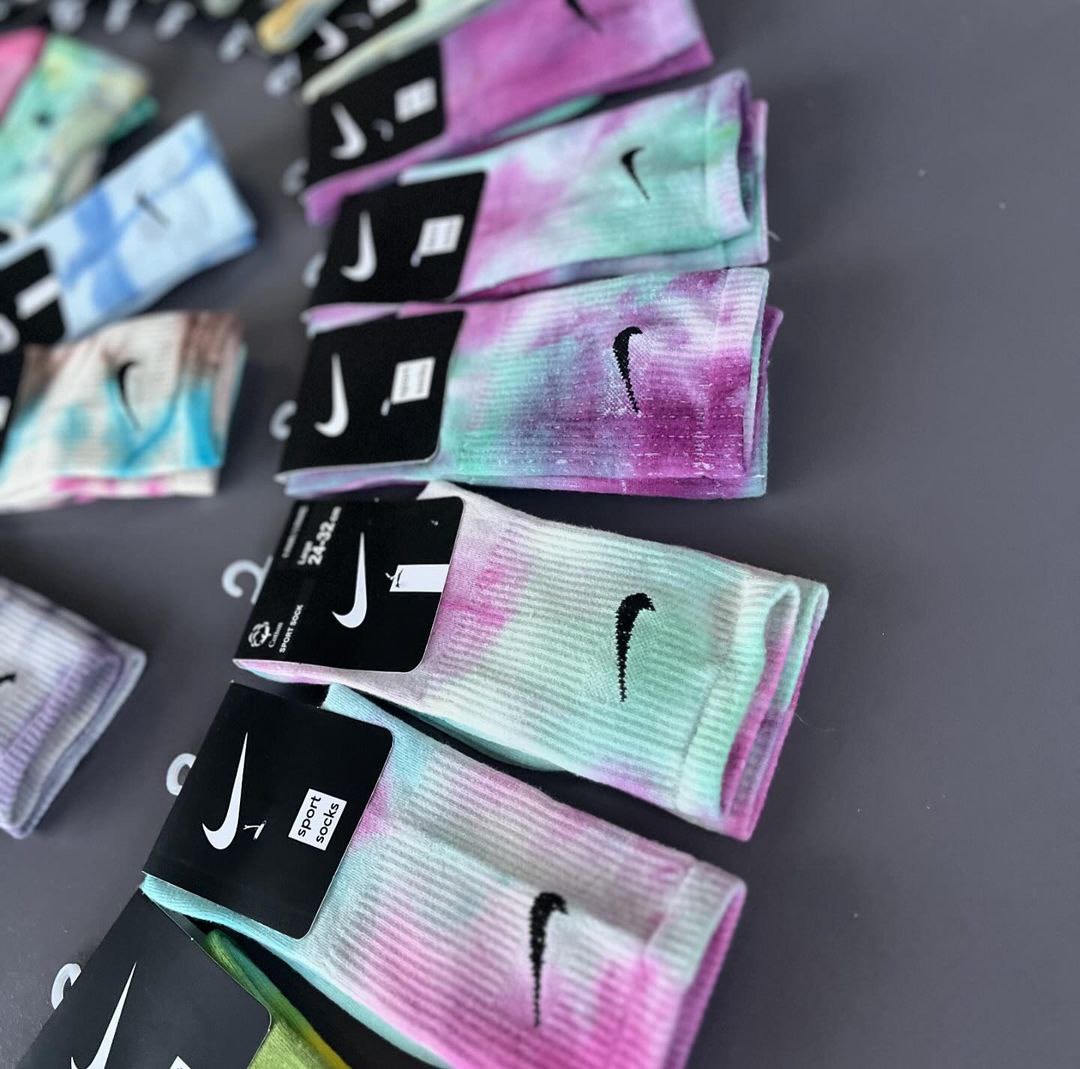 جوراب اسپرت ساقدار مدل ابرنگی Nike کد 0320