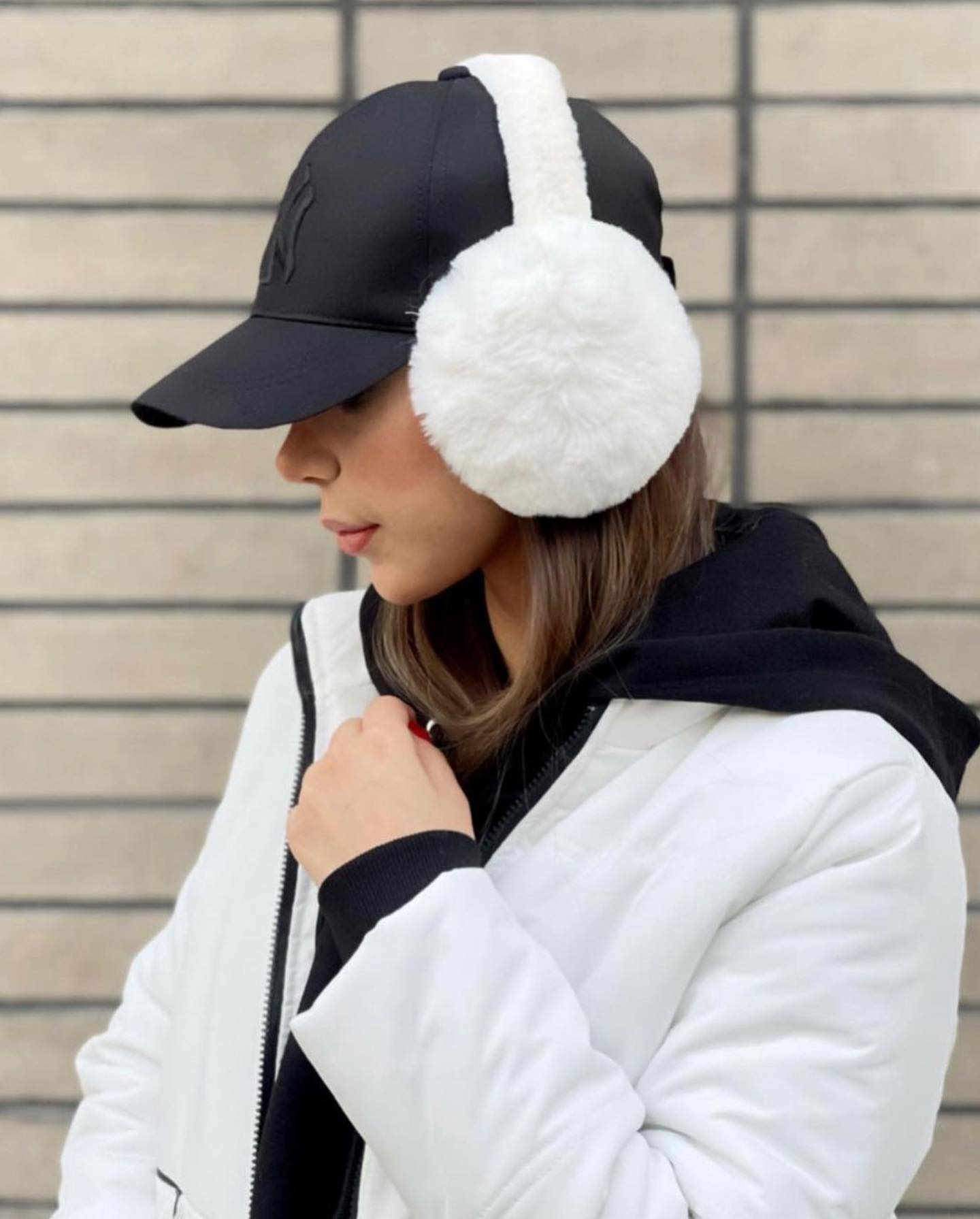 گوشگیر وارداتی پشمالو و خزدار تاشو دخترانه کد 0323