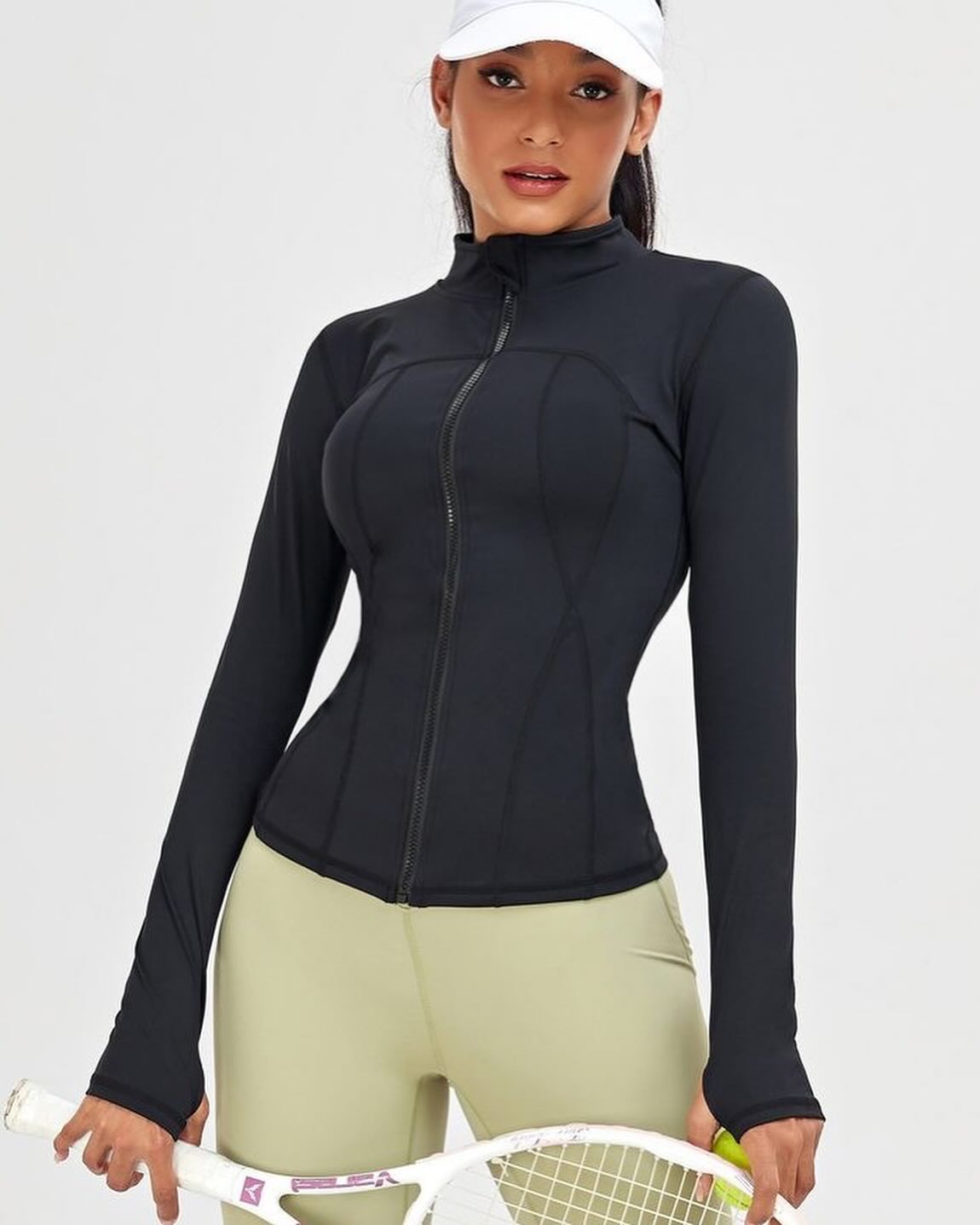 سویشرت ورزشی زنانه جنس فلامنت مدل استین فینگردار کد 0812