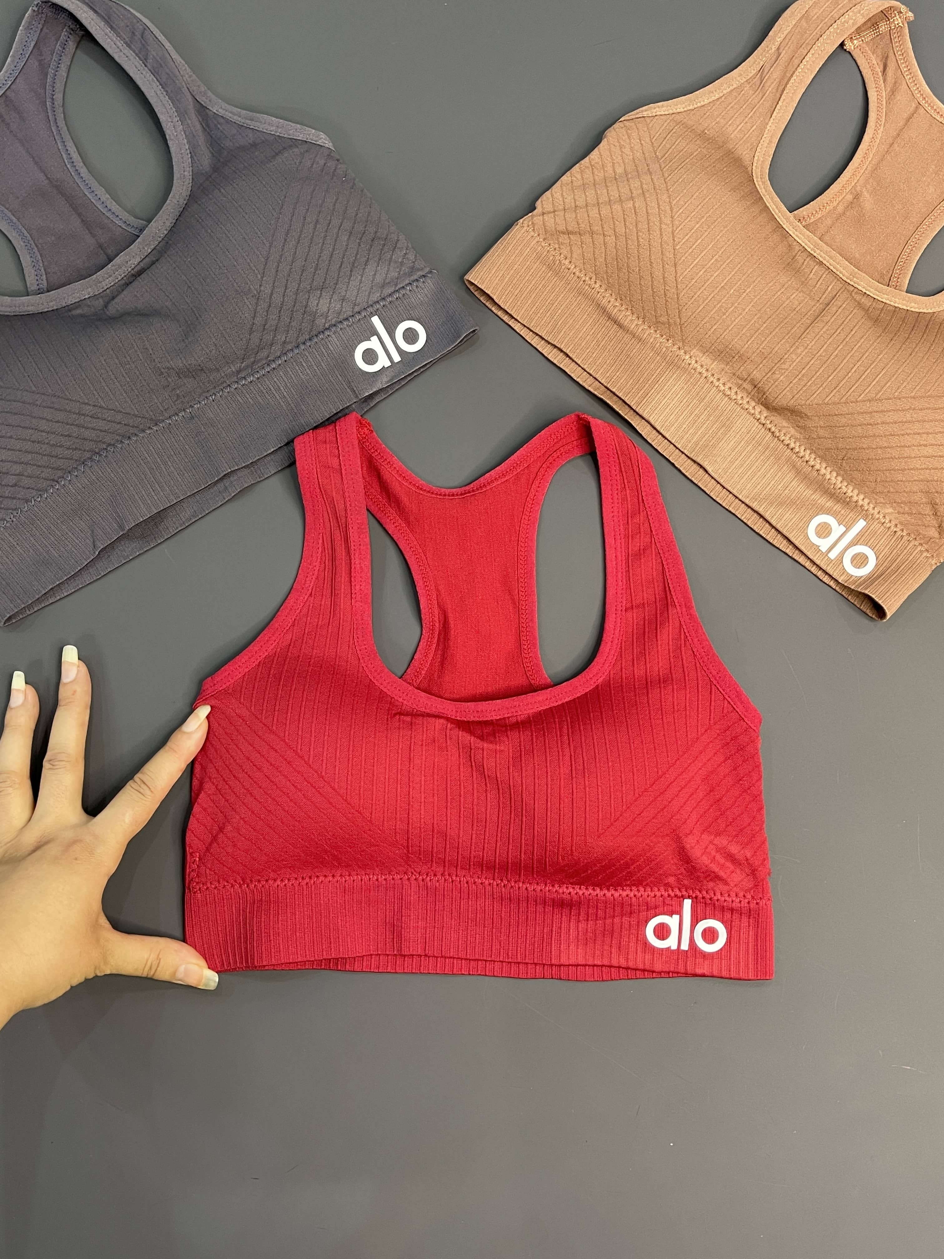 نیمتنه ی ورزشی زنانه مدل سیملس کبریتی طرح alo کد 0239