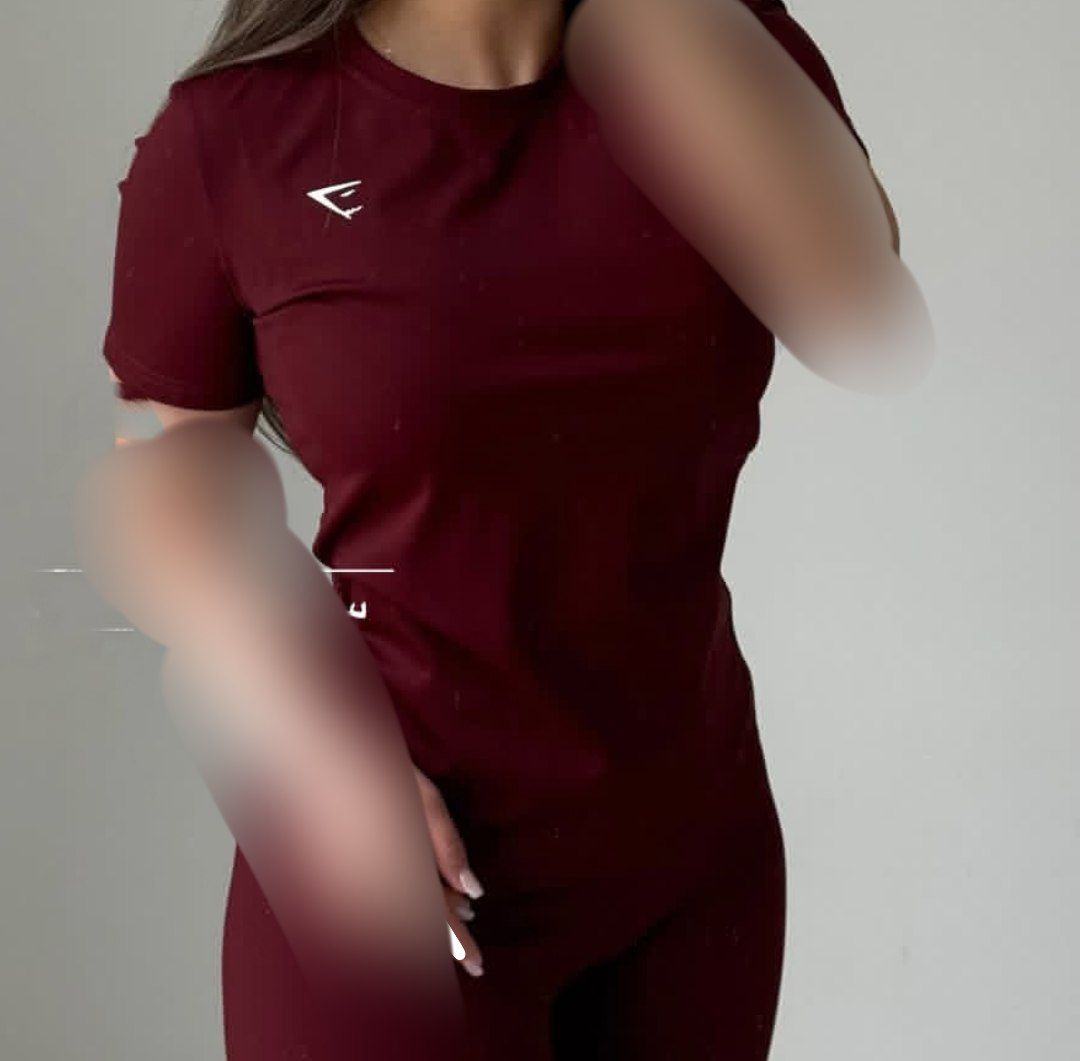 ست تیشرت و لگ ورزشی زنانه مدل فلامنت جیم شارک اورجینال کد 0563