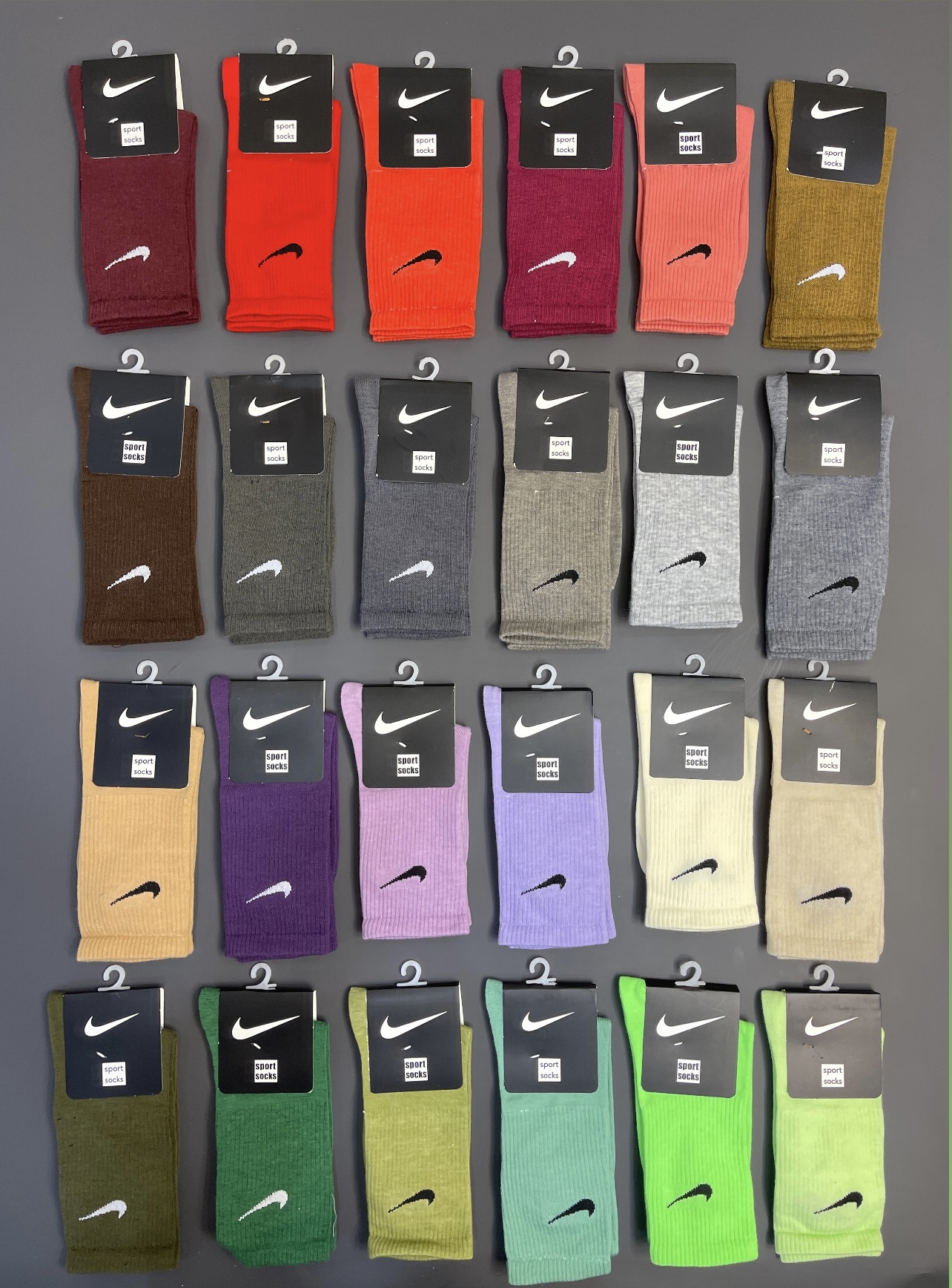 جوراب ساقدار اسپرت مدل نایک Nike رنگی فول نخ پنبه کد 0326